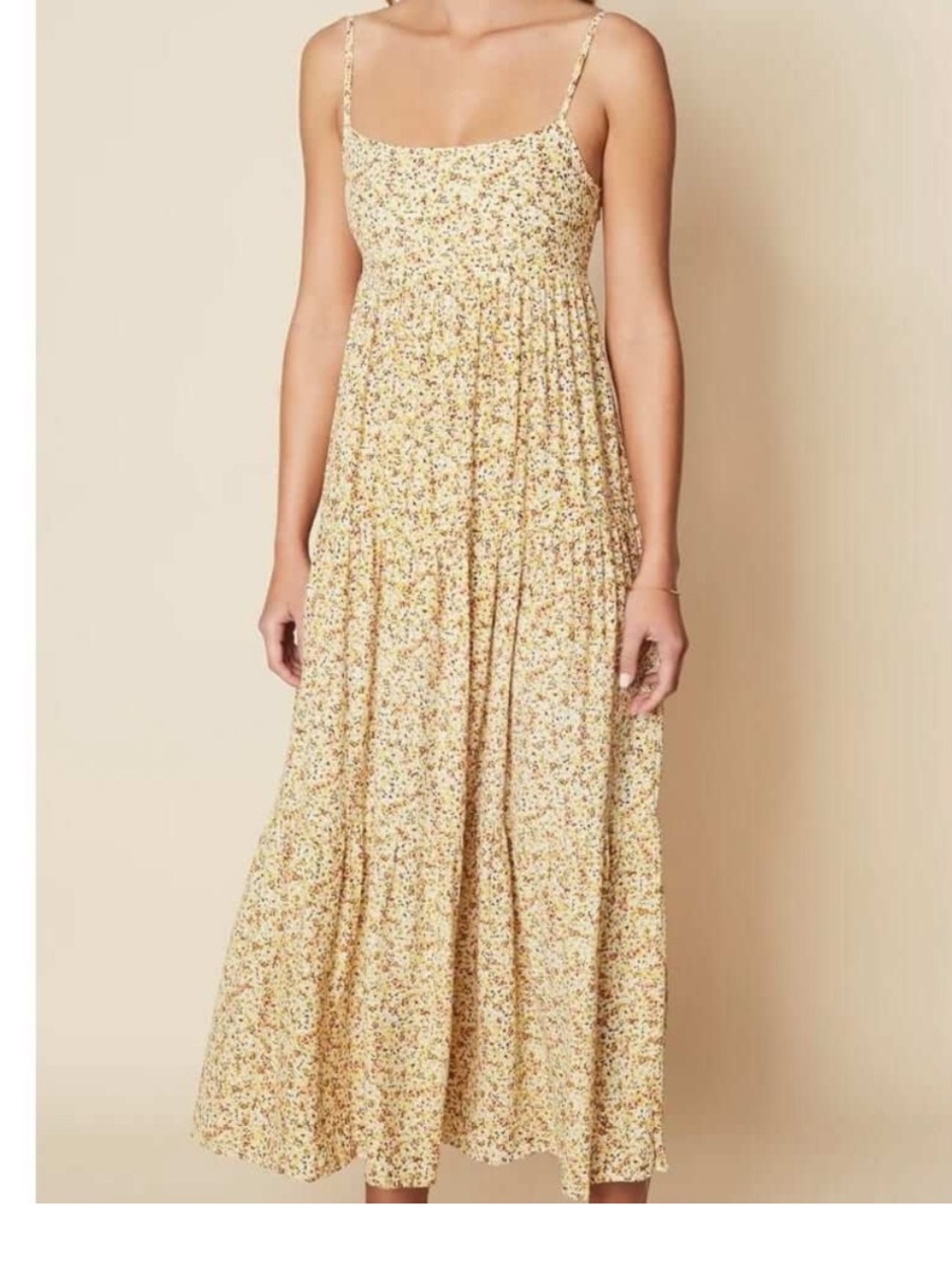Faithfull Corvina Tiered Midi Dress